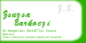 zsuzsa barkoczi business card